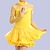 Χαμηλού Κόστους Παιδικά Ρούχα Χορού-Λάτιν Χοροί Παιδικά Ρούχα Χορού Φόρεμα Καθαρό Χρώμα Παγιέτες Τούλι Κοριτσίστικα Επίδοση Μακρυμάνικο Ελαστίνη Τούλι