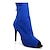 cheap Dance Boots-Women&#039;s Latin Dance Clubwear Salsa Shoes Dance Boots Party Dailywear Practice Socks Ankle Boots Heel Chain Slim High Heel Peep Toe Zipper Black Red Blue