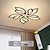 Χαμηλού Κόστους Βάσεις Διάχυσης &amp; Ημιδιάχυσης-μοντέρνο ακρυλικό φωτιστικό οροφής 27,3 ιντσών 65w led σχέδιο σφενδάμου λουλούδι σχεδιασμός ρυθμιζόμενο φως πολυέλαιος ενσωματωμένος λαμπτήρας πολυέλαιου εγκατάστασης κατάλληλος για υπνοδωμάτιο και
