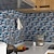 tanie Naklejki kafelkowe-Amerykańska naklejka na kafelki szary agat niebieski mozaika samoprzylepna naklejka ścienna do kuchni imitacja 3d naklejka na kafelki!