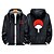 cheap Everyday Cosplay Anime Hoodies &amp; T-Shirts-Inspired by Naruto Uchiha Sasuke Outerwear Outdoor Jacket Anime Harajuku Graphic Kawaii Coat For Men&#039;s Women&#039;s Adults&#039; Hot Stamping Polyster