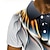 preiswerte Poloshirts für Herren-Herren Poloshirt Tennishemd Golfhemd 3D Grafik-Drucke Linear Kragen Weiß Purpur Grün Grau 3D-Druck Heim Geburtstag Kurzarm Button-Down Bekleidung Polyester Modisch Cool Täglich Brautkleider schlicht