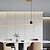 abordables Lustres-Led long bar restaurant pendentif lumière led nordique bureau ligne géométrique simple lumière luxe longue barre éclairage une ligne
