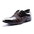 cheap Men&#039;s Oxfords-Men&#039;s Oxfords Derby Shoes Dress Shoes Business Classic British Daily Office &amp; Career PU Breathable Wear Proof Lace-up Black Brown Color Block Spring Fall