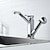 cheap Bathroom Sink Faucets-Bathroom Sink Faucet - Rotatable / Pull out Painted Finishes Centerset Single Handle Two HolesBath Taps