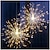 billige LED-stringlys-fyrverkeri juleeventyrlys led kobbertråd starburst lysstreng 8 moduser bryllup dekorativ henging til fest uteplass hage batteridrevet med fjernkontroll