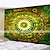 baratos tapeçaria boho-mandala boêmio parede tapeçaria arte decoração cobertor cortina pendurada casa quarto sala de estar decoração dormitório boho hippie psicodélico flor floral lótus indiano