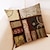 cheap Geometric Style-Vintage Geometric Decorative Toss Pillows Cover 4PCS Soft Square Cushion Case Pillowcase for Bedroom Livingroom Sofa Couch Chair