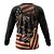 cheap Cycling Jerseys-21Grams® Men&#039;s Downhill Jersey Long Sleeve Mountain Bike MTB Road Bike Cycling Graphic American / USA Eagle Shirt Red Warm Breathable Moisture Wicking Sports Clothing Apparel / Athleisure