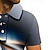 tanie męskie polo zapinane na guziki-Męskie Koszulka polo Koszula tenisowa Koszula golfowa 3D Wzory graficzne Podłużna Kołnierz Biały Fioletowy Zielony Szary Druk 3D Dom Urodziny Krótki rękaw Przycisk w dół Odzież Poliester Moda