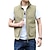 abordables ropa exterior activa para hombres-Hombre Chaleco de pesca Chaleco para senderismo Camiseta Al aire libre Transpirable Resistente al Agua Bolsillo con cremallera Multi bolsillo Poliéster Verde Ejército Caqui Azul Oscuro Caza Pesca