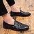 cheap Men&#039;s Slip-ons &amp; Loafers-Men&#039;s Loafers &amp; Slip-Ons Casual Vintage Classic Daily Party &amp; Evening Leather Black Fall Winter