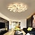 cheap Dimmable Ceiling Lights-Bubble Acrylic Modern Dimmable Ceiling Light LED Flush Mount Peacock Tail LED Ceiling Lamp with Remote Control for Living Room Bedroom Dining Room AC 110V 220V Flower Design