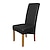 cheap Dining Chair Cover-Dining Chair Covers Black,Solid Pu Leather Waterproof and Oil proof Wedding Chair Protector Cover Slipcover