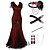 cheap Historical &amp; Vintage Costumes-The Great Gatsby Roaring 20s 1920s Vintage Vacation Dress Flapper Dress Outfits Masquerade Christmas Dress Women&#039;s Tassel Fringe Costume 1 / Coral Red / Fuchsia Vintage Cosplay Party Prom