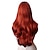 abordables Pelucas para disfraz-28 pulgadas jessica conejo largo ondulado cobre rojo cosplay peluca espiral rizado anime pelo resistente al calor para mujeres