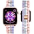 levne Pásky k chytrým hodinkám-řemínek kompatibilní s Apple Watch 38mm 40mm barevný masivní náramek z nerezové oceli módní náramek dámský řemínek pro iwatch série se/6/5/4/3/2/1 (světlý vícebarevný, 38/40mm)