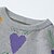 cheap Sweaters &amp; Cardigans-Kids Girls&#039; Sweater Long Sleeve Gray Black Heart Patchwork Indoor Outdoor Active Daily 3-10 Years