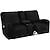 cheap Recliner Chair Cover-Reclining Love Seat with Middle Console Slipcover, 1 Set of 8-Pieces Velvet Stretch Loveseat Reclining Sofa Covers, 2 seat Loveseat Recliner Cover, Thick, Soft, Washable, Love seat Slipcovers