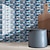 levne Samolepky na dlaždice-americká nálepka na dlaždice šedá achát modrá mozaika samolepicí nálepka na zeď do kuchyně imitace 3d nálepka na dlaždice