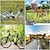 olcso Egyéb kerékpár kiegészítők-Visszapillantó tükör Kormányra rögzíthető tükör Állítható 360 fokos forgás Univerzalno Kerékpározás motorbicikli Bicikli Műanyagok Fekete Treking bicikli Mountain bike összecsukható kerékpár