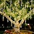 cheap LED String Lights-4 Pack Meteor Shower Rain String Lights 50cm Outdoor Christmas Lights Outdoor Decorations 100-240V 32 Tubes 960LED String Lights Waterproof for Christmas Wedding Party Christmas Trees Holiday Wedding