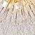 voordelige Inbouw- &amp; semi-inbouwmontage-54/55/56/58 cm vuurwerk ontwerp flush plafondlamp led metalen moderne stijl bloemen stijl geometrische gegalvaniseerde nordic stijl 220-240v