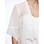 cheap Wedding Guest Wraps-Half Sleeve Coats / Jackets Chiffon / Polyester Wedding / Party / Evening Women&#039;s Wrap / Bolero With Draping / Solid