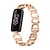 abordables Bracelets de montre Fitbit-Bracelet de Montre  pour Fitbit Luxe Acier Inoxydable Remplacement Sangle Luxe bracelet Bijoux Bracelet Bracelet
