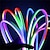 abordables Tiras de Luces LED-16.4ft 5m led rgb tira de cuerda de neón al aire libre enchufe de la UE ip65 impermeable cambio de color retroiluminación decoración de fiesta en casa