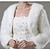 cheap Faux Fur Wraps-White Faux Fur Wraps Bridal‘s Wraps  Winter Coats / Jackets Keep Warm Bridal Long Sleeve Faux Fur Fall Wedding Guest Wraps With Pure Color  For Wedding