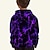 povoljno Majice s kapuljačama i trenirke za dječake-Djeca Dječaci Trenirka s kapuljačom Dugih rukava 3D Vezica purpurna boja Djeco Vrhovi Aktivan Osnovni Dječji dan