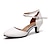 cheap Ballroom Shoes &amp; Modern Dance Shoes-Women&#039;s Ballroom Dance Shoes Modern Shoes Samba Shoes Performance Training Waltz Professional Splicing Solid Color High Heel Round Toe Buckle Adults&#039; Silver Black White