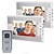 cheap Video Door Phone Systems-MOUNTAINONE SY812MKW12 Interphone Wired Camera / Built in out Speaker 7 inch Hands-free 960-640 Pixel One to Two video doorphone