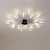 cheap Flush Mounts &amp; Semi Flush Mounts-80/105/105/128/128 cm Ceiling Light Sputnik Design Flush Metal Artistic Style Modern Style Floral Style Painted Finishes LED 220-240V