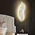 tanie Kinkiety wewnętrzne-Lightinthebox 1-light 65cm kinkiety led kształt pióra design kinkiety nowoczesne światło luksusowy styl sypialnia jadalnia kinkiet z żywicy 110-120v 220-240v