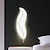 זול אורות קיר פנימיים-lightinthebox 1-אור 65 ס&quot;מ תאורת קיר לד בצורת נוצה תאורת קיר מודרנית אור בסגנון יוקרתי חדר אוכל חדר אוכל שרף אור קיר 110-120v 220-240v