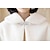 cheap Faux Fur Wraps-Long Sleeve Capes Faux Fur White Coat Wedding / Party / Evening Women‘s Wrap With Crystal Brooch
