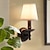 ieftine Aplici de Interior-lumina de perete mini stil vintage lămpi de perete led aplice de perete dormitor cameră copii fier 220-240v 5 w