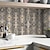 cheap Tile stickers-Brushed Silver Foil Gold Gray Moroccan Tile Stickers Self-adhesive Kitchen Wall Stickers Metal Texture Tile Wall Stickers
