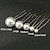 cheap Hair Styling Accessories-Simulated Pearl Hair Pins U-shaped Hairstyles Bridal Hair Pins Hair Jewelry Accessories Hairwear Girls Hair Clips for Women 100 Steel Clips 18 Pearl Clips Hair Accessories