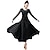 cheap Ballroom Dancewear-Ballroom Dance Dress Splicing Women&#039;s Training Performance Long Sleeve High Velvet