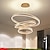 abordables Luces colgantes-60 cm diseño de linterna colgante lámpara colgante led aluminio cepillado moderno 220-240v