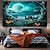 cheap Halloween Wall Tapestries-Halloween Wall Tapestry Art Decor Blanket Curtain Hanging Home Bedroom Living Room Decoration Psychedelic Haunted Scary Pumpkin Skull Skeleton Bat Castle Grim Reaper Polyester Halloween Decorations