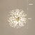 economico Luci dell&#039;isola-40/50/55/60 cm lampada a sospensione led sputnik design globo design metallo stile moderno stile floreale globo galvanizzato artistico moderno 220-240v