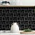 voordelige Decoratiestickers-Amerikaanse tegelstickers high-end puur zwart mozaïek zelfklevende keuken muurstickers imitatie 3d tegelstickers