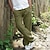 cheap Men&#039;s Pants-Men&#039;s Casual Back Pocket Side Pockets Elastic Drawstring Design Pants Light Gray Dark Gray Green Blue White S M L XL XXL