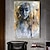 billiga Människomålningar-oljemålning handgjord handmålad väggkonst modern abstrakt figur porträtt dekoration dekor rullad duk ingen ram osträckt