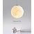 billige Pendellys-3d printing moon chandelier modern simple nordic creative moon lamp restaurant stue soverom moon lysekrone