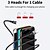 cheap Cell Phone Cables-Multi Charging Cable 3.3ft 6.6ft USB A to Type C / Micro / IP 3 A Charging Cable Fast Charging Nylon Braided Magnetic For Samsung Xiaomi Huawei Phone Accessory